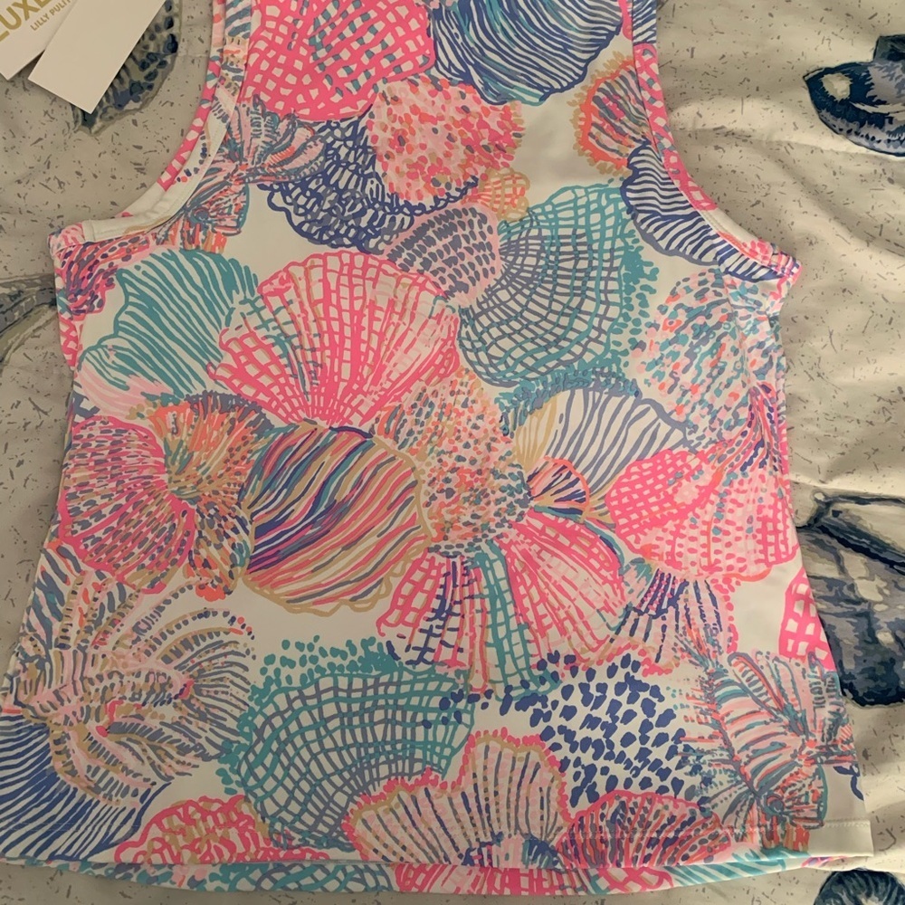 NWT Lilly Pulitzer Luxletic Candia Active Bra Tank Top size medium - Picture 6 of 7